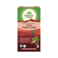 Тулси Масала Чай, 25 пакетиков, Органик Индия; Tulsi Masala Tea, 25 bags, Organic India